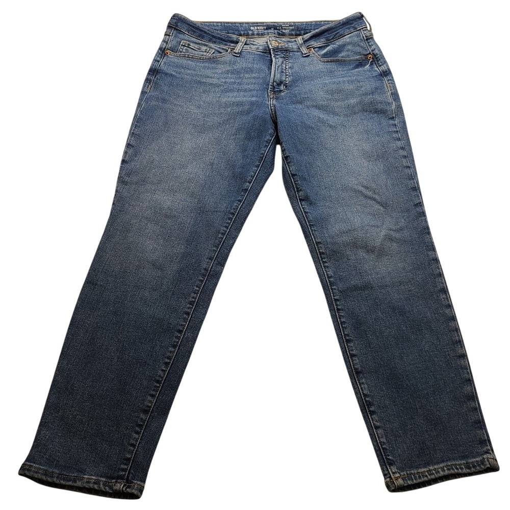 Old Navy OG Straight High Rise Women's Jeans Extra Stretch Medium Wash NWOT